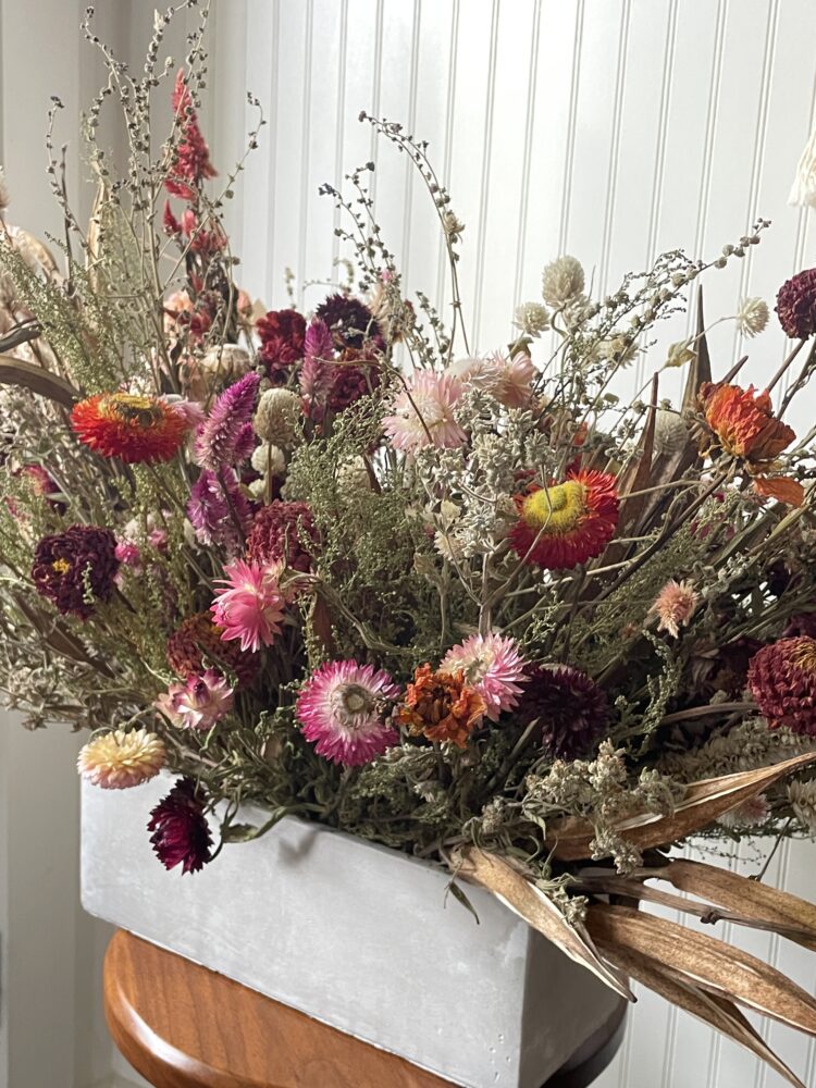 Dried Flower Arrangement - Long and Low - Image 2