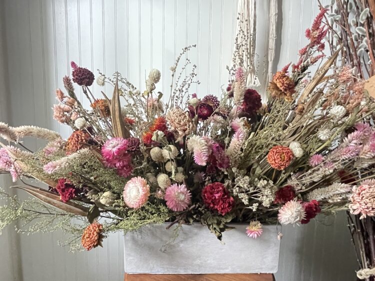 Dried Flower Arrangement - Long and Low